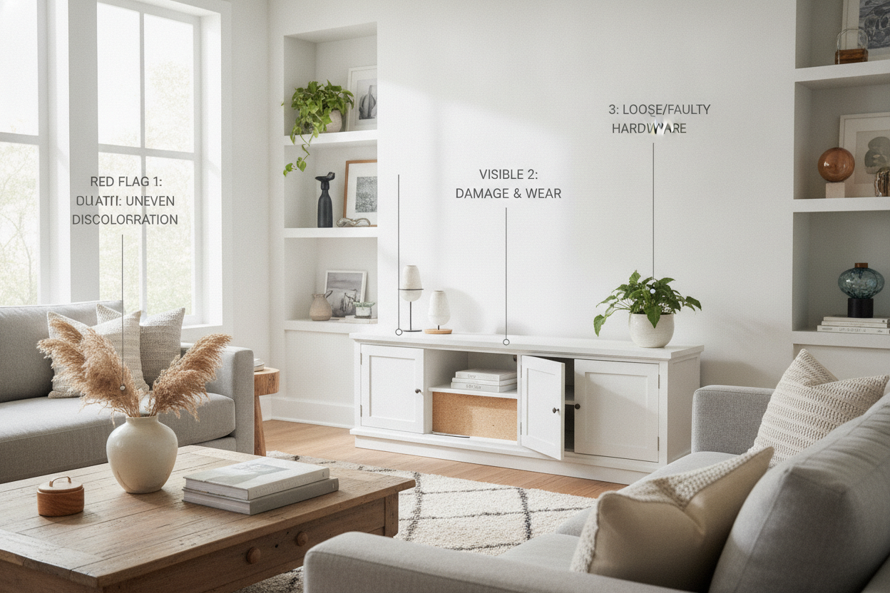 3 Red Flags When Buying a White TV Stand Used