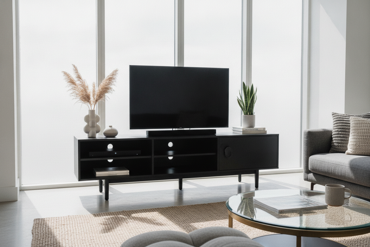 Don't Mount Your TV: Buy a Small Black TV Cabinet Instead