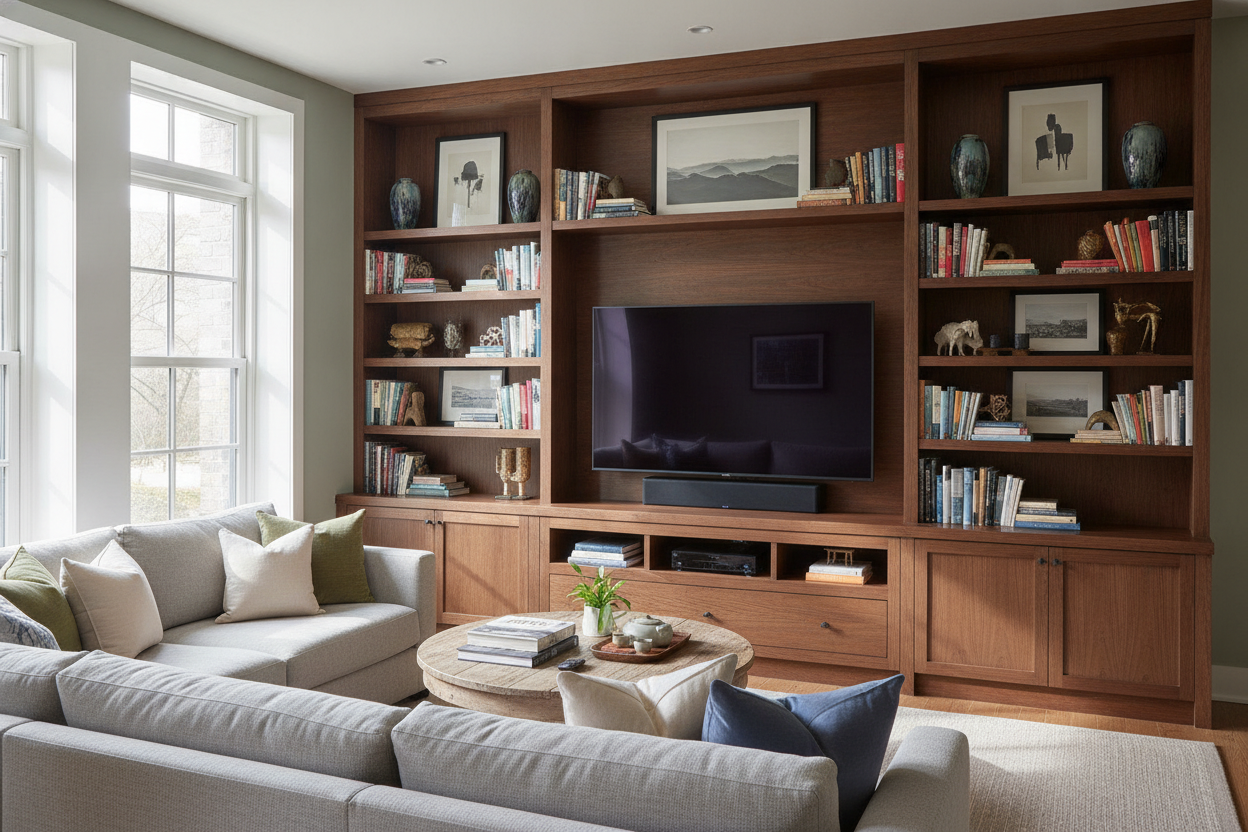 Why I Ditched My Minimalist Console for a Bookcase and TV Stand