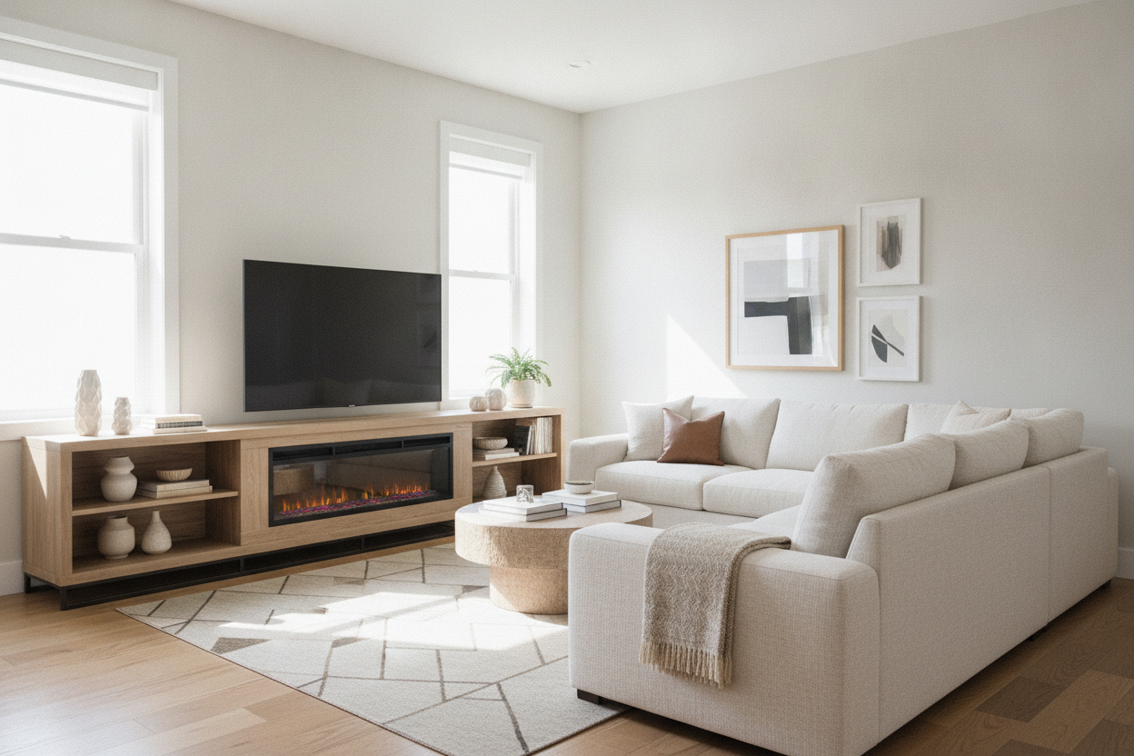 I Solved My 'Two Focal Points' Problem With a Fireplace Stand TV