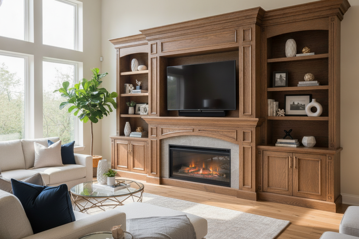 Why an Electric Fireplace TV Stand With Mantel Actually Looks Custom