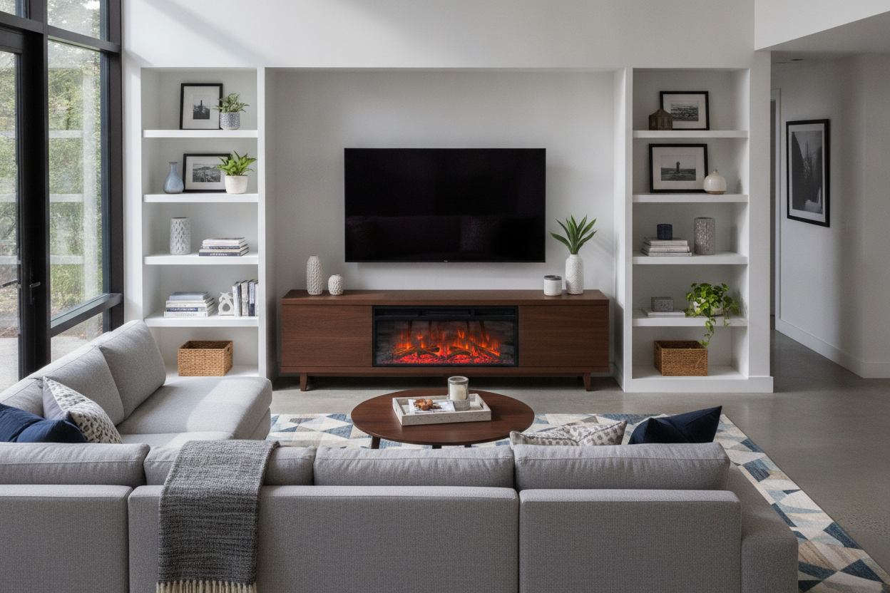 Why I Kept the Frederick TV Stand With Fireplace (But Almost Didn't)