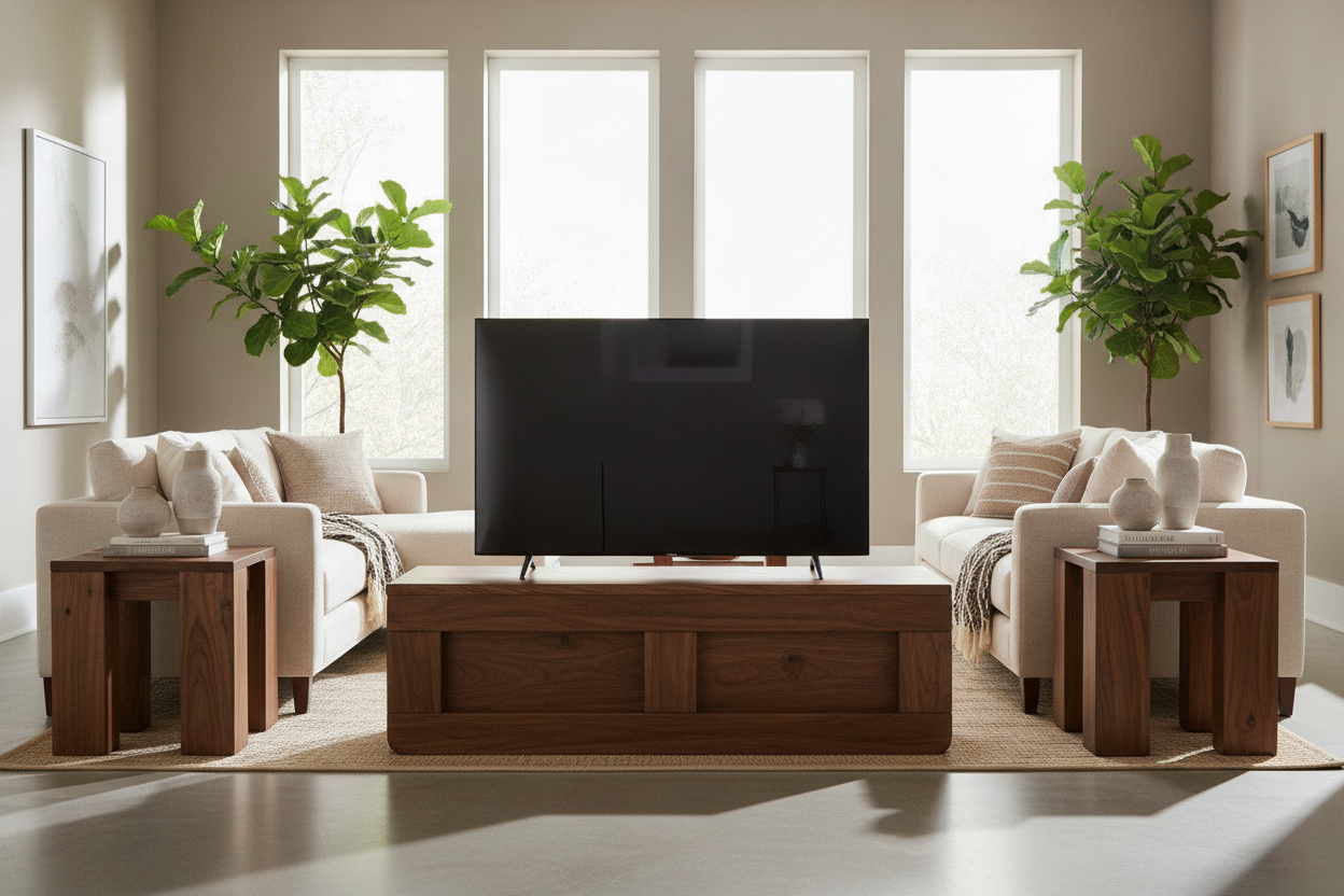 Why I Only Trust Solid Wood TV Stands for 65 Inch TV Setups Now