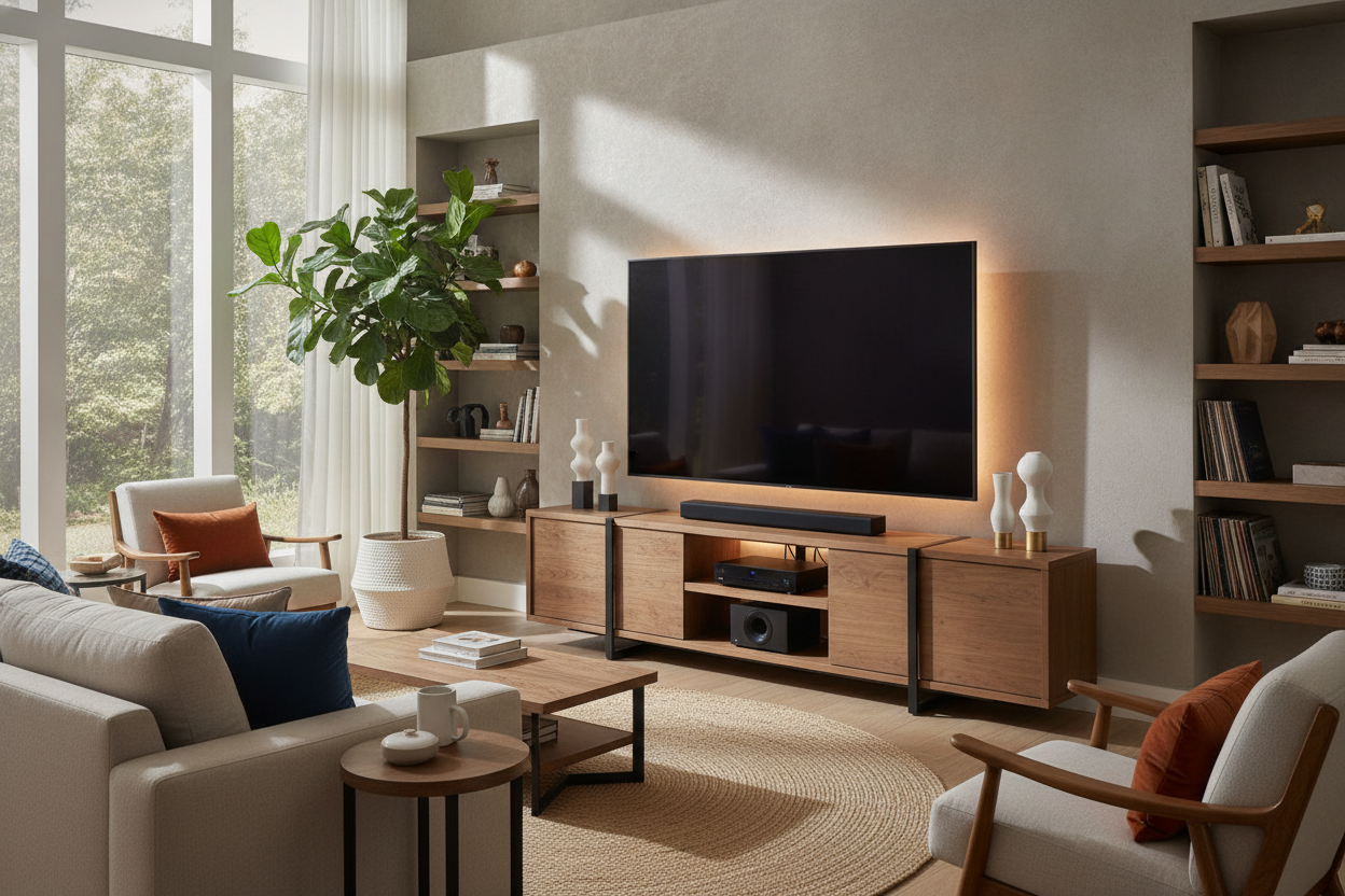 The Arionah TV Stand Finally Made Me Stop Hating Giant TVs