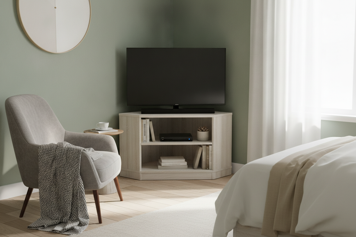 How a Corner TV Stand 32 Inch Setup Saved My Tiny Bedroom