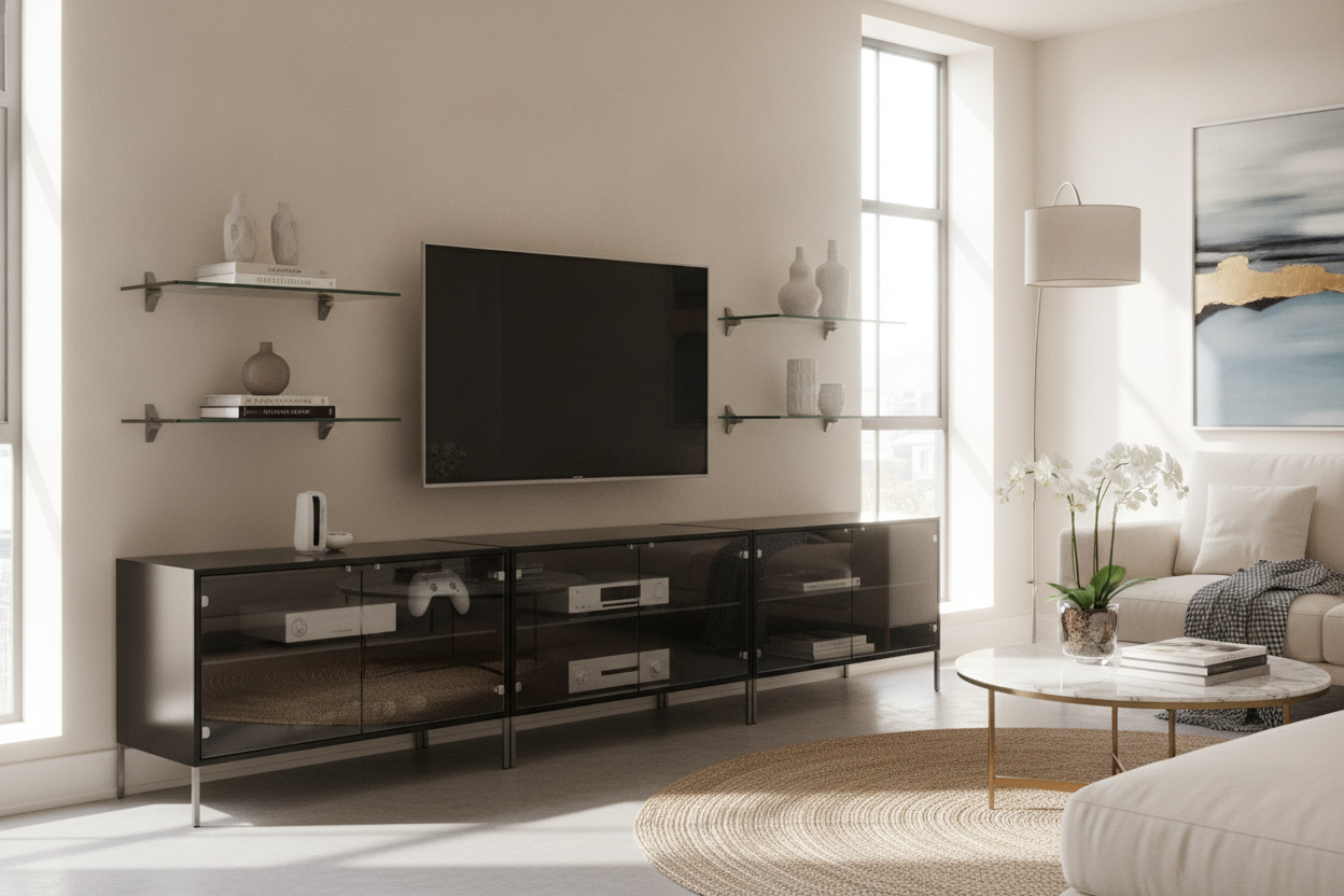 Why I Finally Chose Glass for TV Stand Doors Over Solid Wood