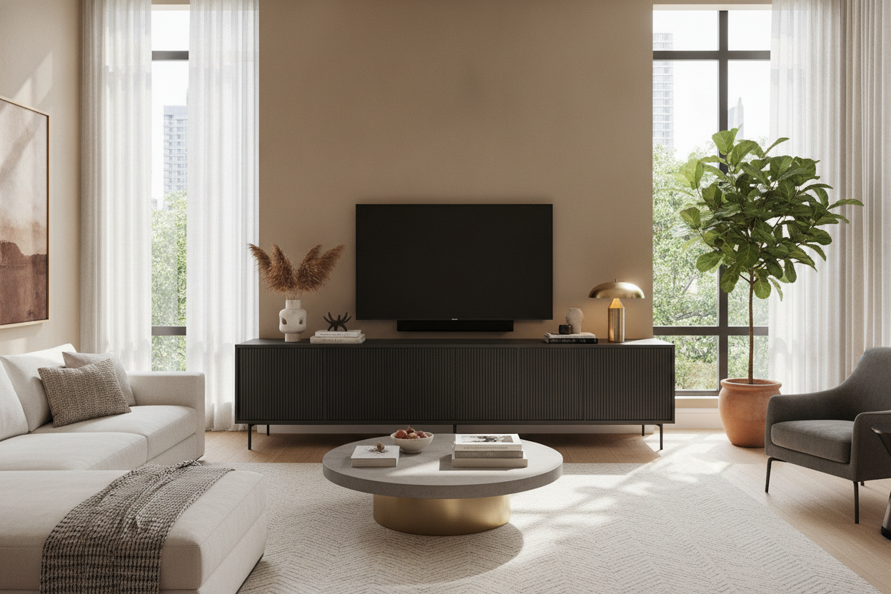 Stop Buying Tiny TV Stands: The Case for Oversized Media Credenzas
