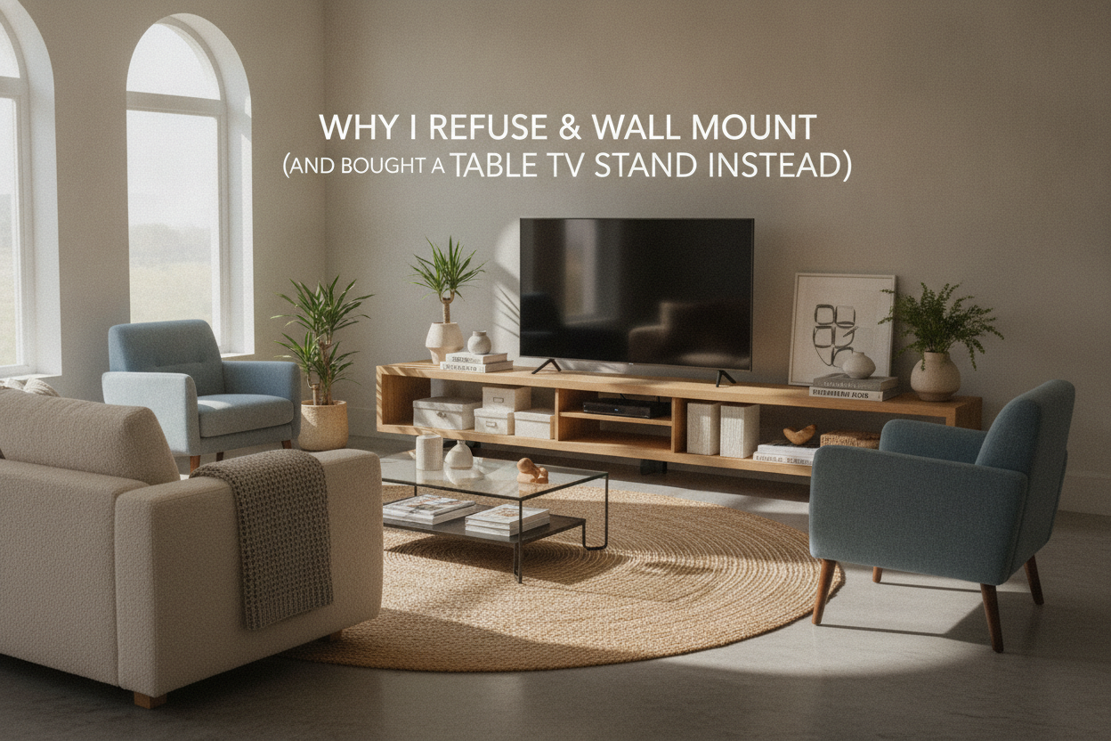 Why I Refuse to Wall Mount (And Bought a Table TV Stand Instead)