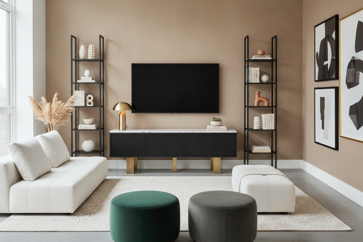 I Styled a Target Black TV Stand to Look Like a $2,000 Console