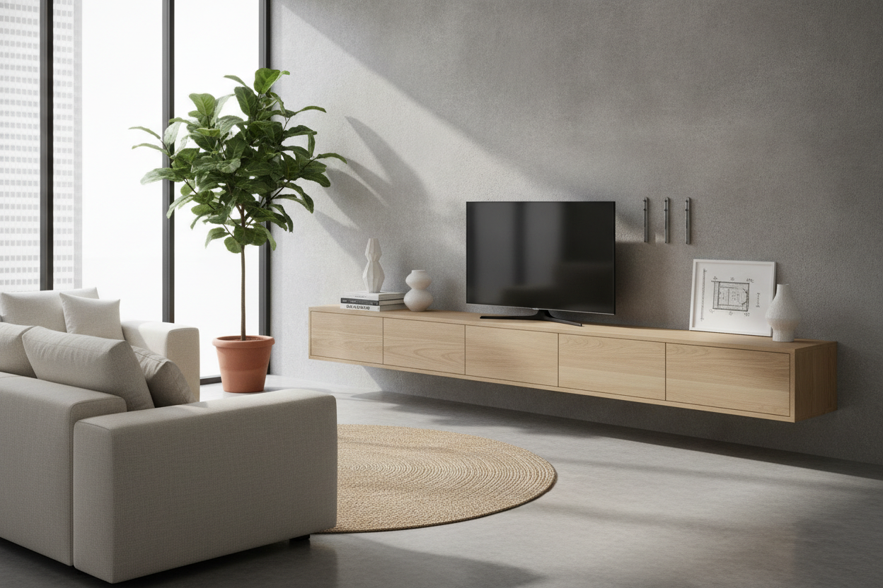 Are Floating Media Consoles Actually Worth the Drywall Terror?