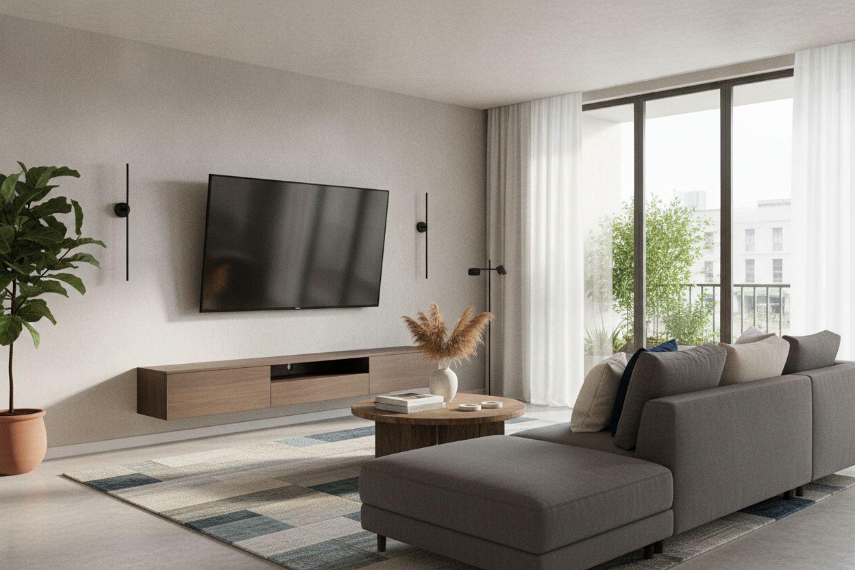 Your 65 Inch Floating TV Stand Is Probably Hung Too High