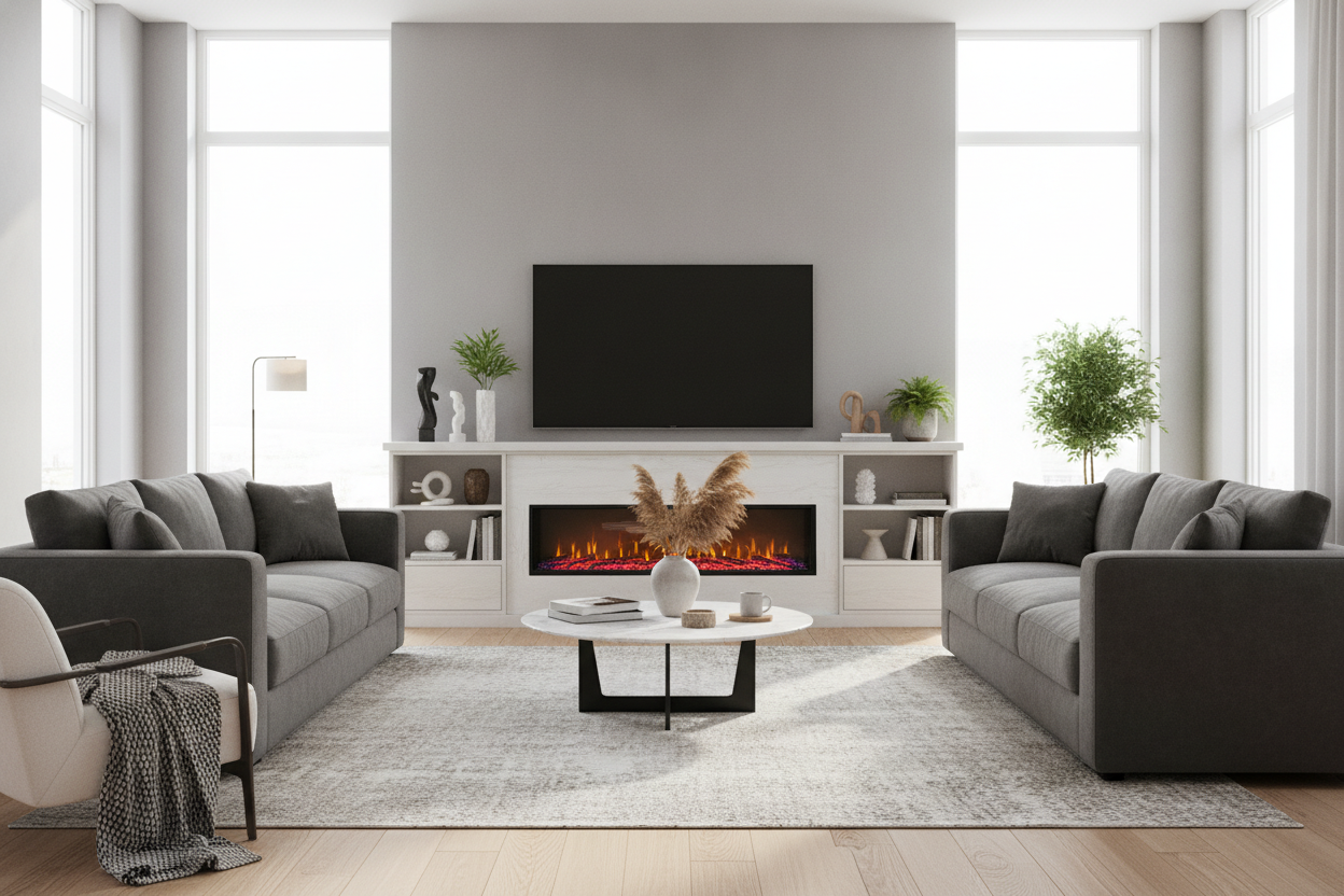 I Put a 72 Inch Fireplace TV Stand in My Living Room (I Have Notes)