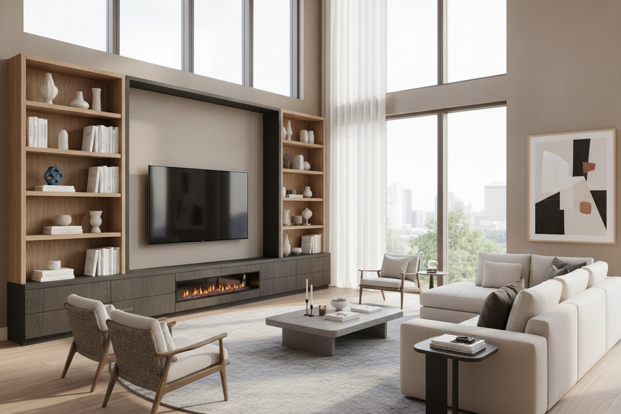 The Top-Heavy Room Problem: Why You Need an 86 Inch TV Stand With Fireplace