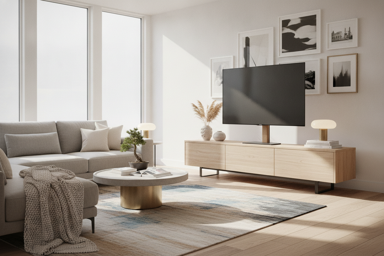 How a Universal TV Stand Saved Me From Buying a New Credenza