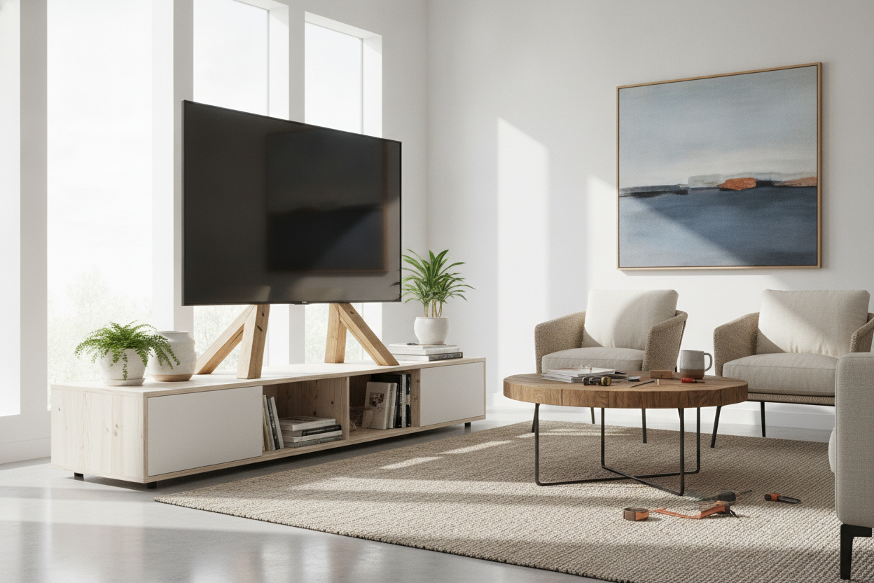 I Lost the Original Base, So I Built Custom DIY TV Legs