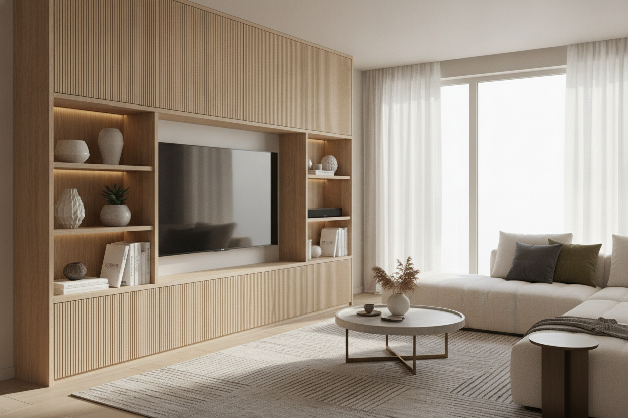 Why I Ditched the Media Console for a Living Room Cabinet TV