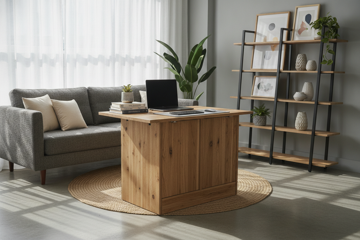 I Reclaimed My Living Room With a Foldable Standing Desk