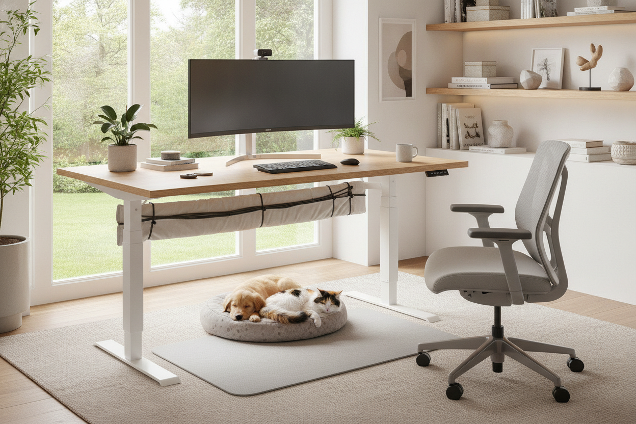 Are Electric Standing Desks Actually Safe Around Pets?