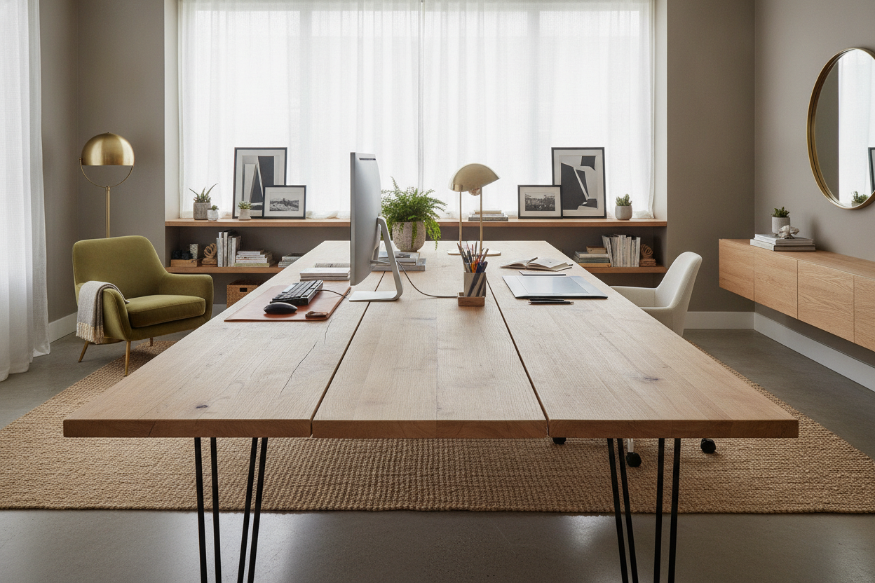 I Built a DIY Long Desk Because Standard Sizes Are a Joke