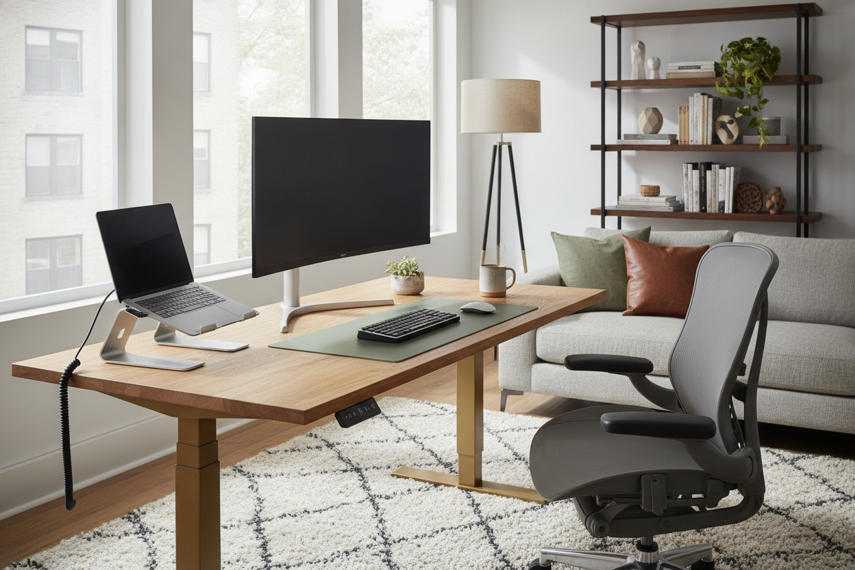 Is a Pricey Designer Adjustable Desk Actually Better Than the Basics?