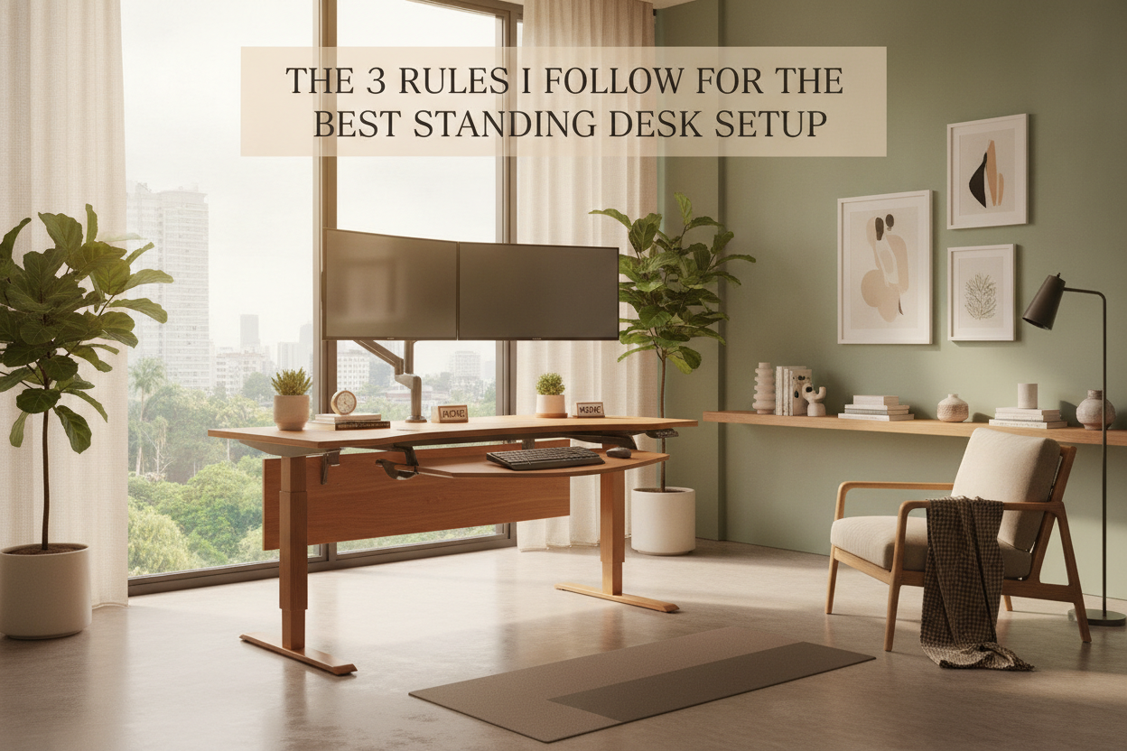 The 3 Rules I Follow for the Best Standing Desk Set Up
