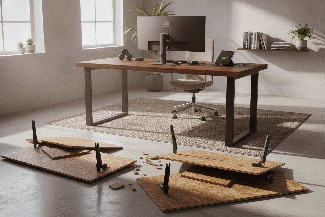 How I Destroyed Two Cheap Tables Before Buying Heavy Duty Desks