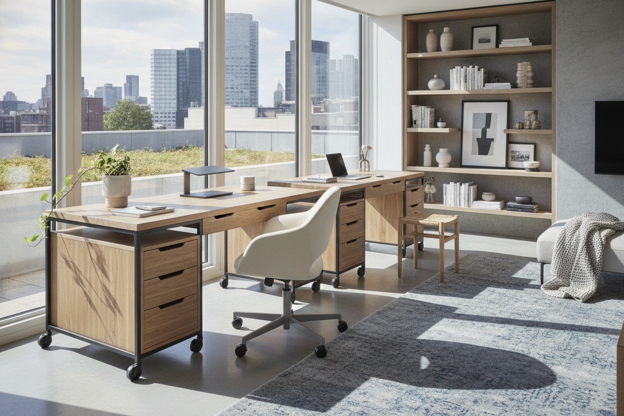 Why We Swapped Our Clunky Setups for Desks With Wheels and Drawers