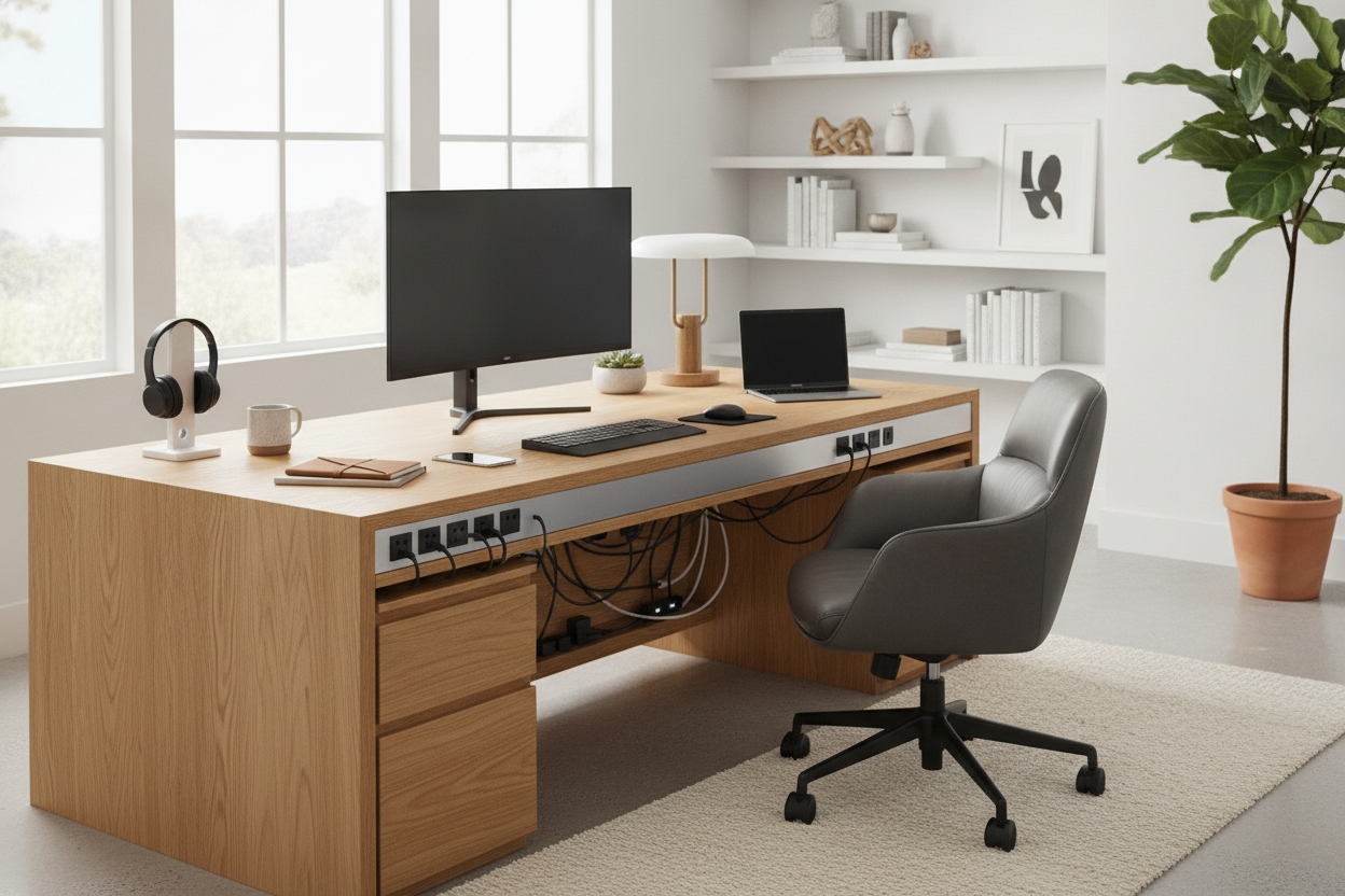 I Traded My Power Strip Mountain for a Desk With Outlets
