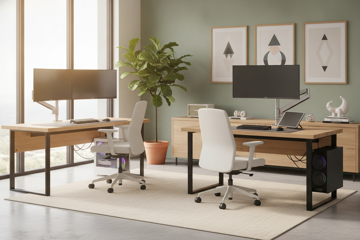 Your Two PC Desk Doesn't Have to Look Like an IT Closet