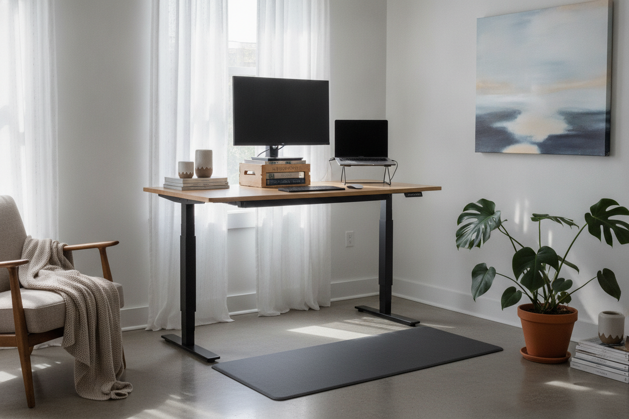 I Tried Using My Regular Computer Desk Standing Up for a Week