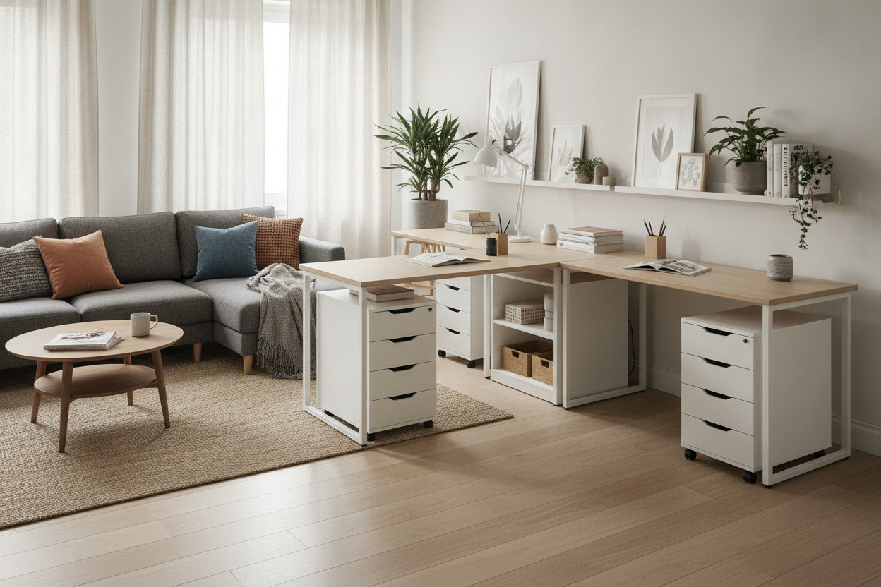 I Survived 3 Apartment Moves Thanks to My IKEA Desk Modular Setup