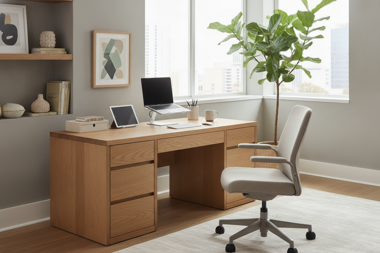 Why I Traded My Massive Table for a Medium Desk With Drawers