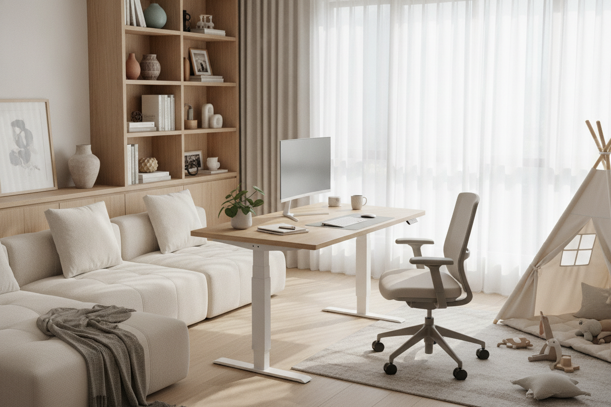 How an Adjustable Height Desk Office Saved Our Multipurpose Room