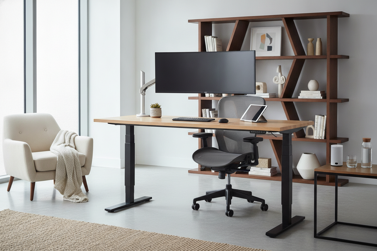Why My Adjustable Height Desk Home Office Beat the Treadmill Trend