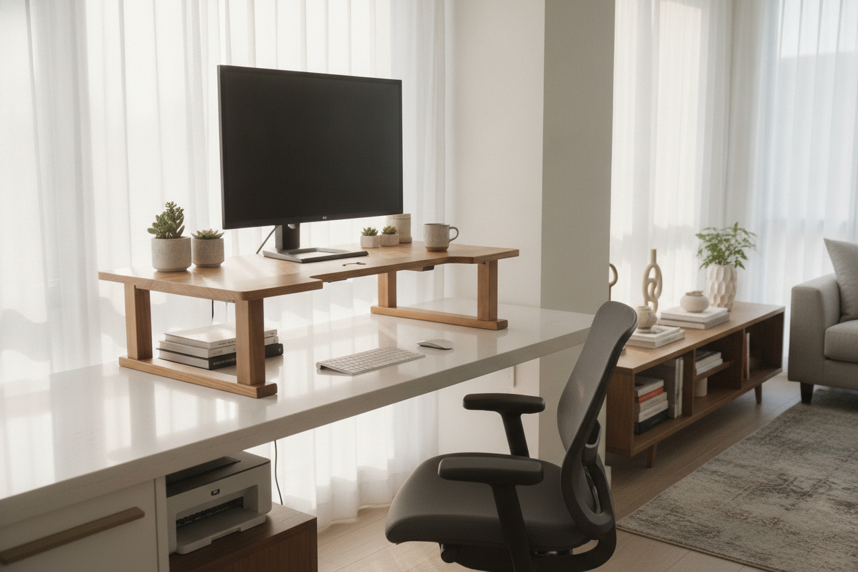 I Saved My Built-In Counters With a Simple Stand Up Desk Riser
