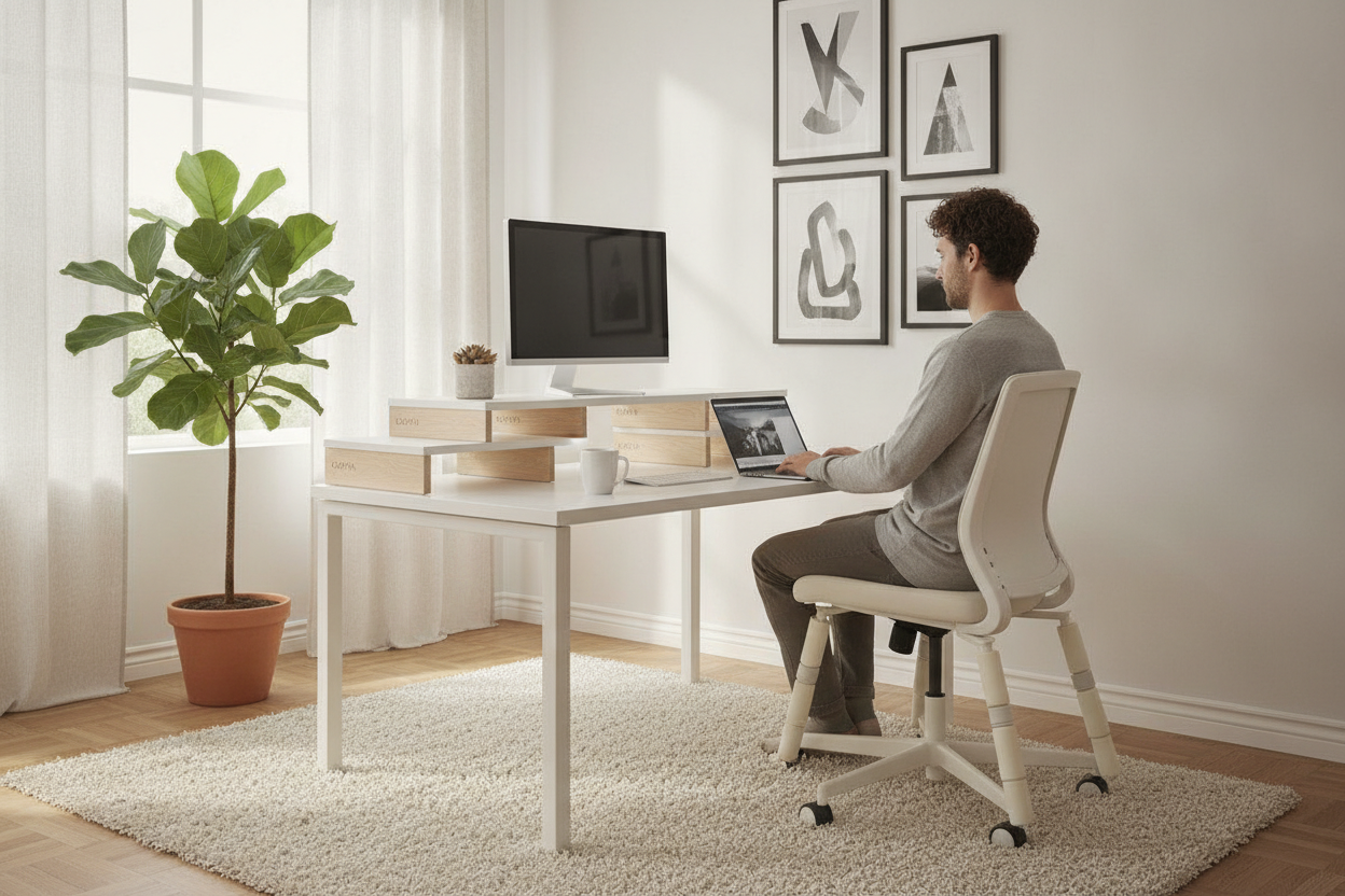 I Fixed My Hunchback WFH Setup With $15 Ikea Desk Risers