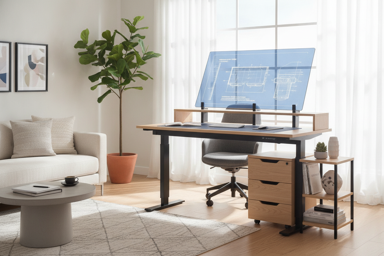 The 55 Inch Standing Desk Blueprint: Workstation Sizing, Integrated Storage, and Dynamic Layout Planning