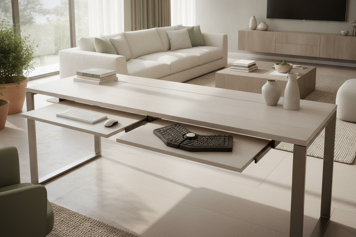 The Keyboard Desk Trays Planning Guide: Under-Desk Clearance, Mounting Architecture, and Ergonomic Surface Zoning