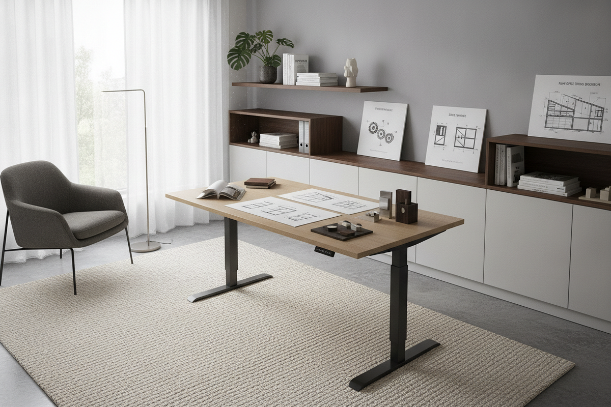 The Height Adjust Desk Planning Guide: Frame Mechanics, Sizing Dynamics, and Home Office Storage Integration