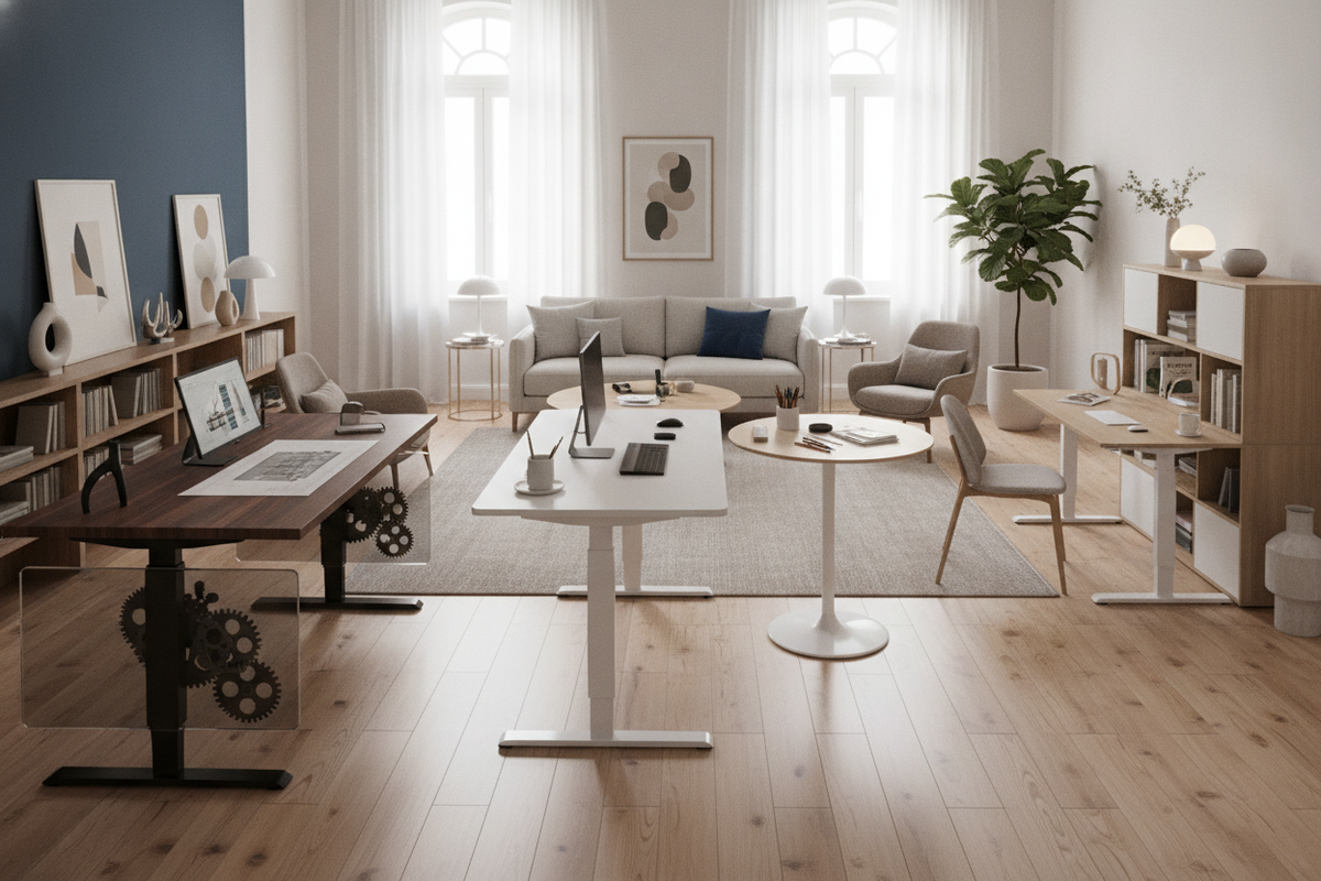 Choosing an Adjustable Height Desk at Walmart: Structural Mechanics, Desktop Formats, and Room Planning