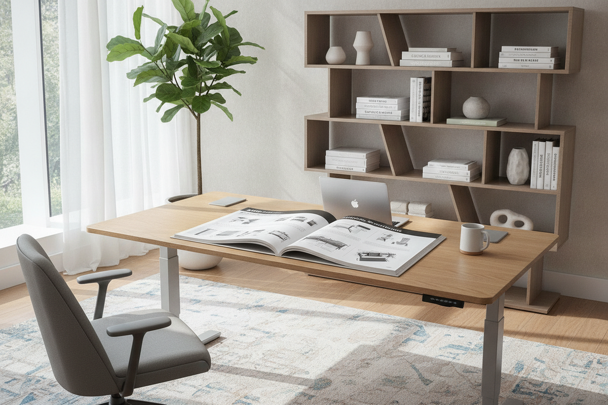 AMQ Solutions Standing Desk Manual: Handset Operation, Reset Procedures, and Workspace Setup