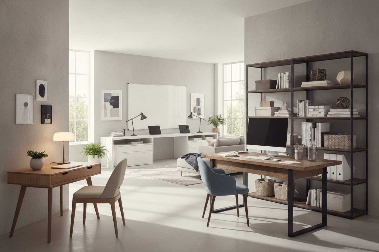 The At Home Store Desks Buyer Guide: Spatial Sizing, Storage Formats, and Workspace Planning