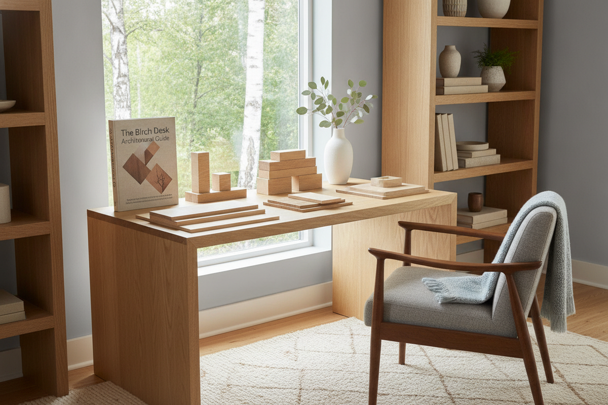 The Birch Desk Architectural Guide: Scandinavian Material Tiers, Dimensional Sizing, and Storage Integration