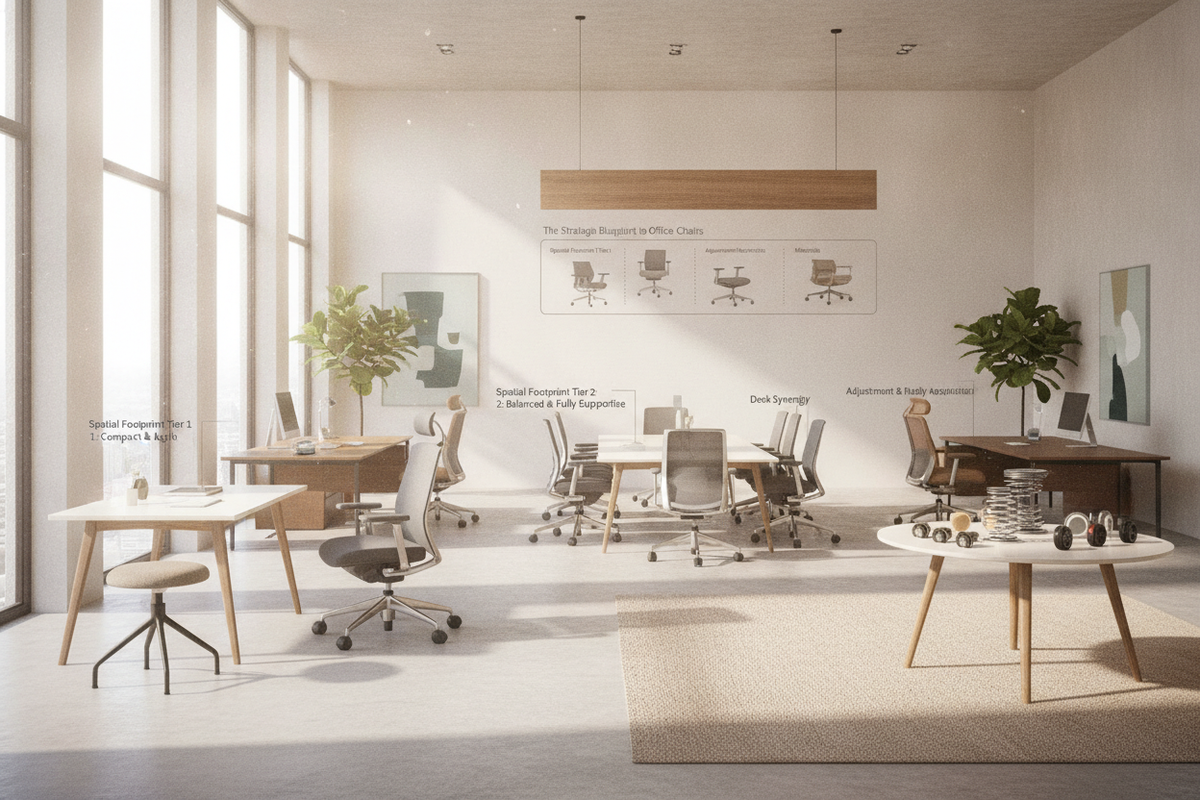 The Strategic Blueprint to Chairs for an Office: Spatial Footprint Tiers, Adjustment Mechanics, Materials, and Desk Synergy