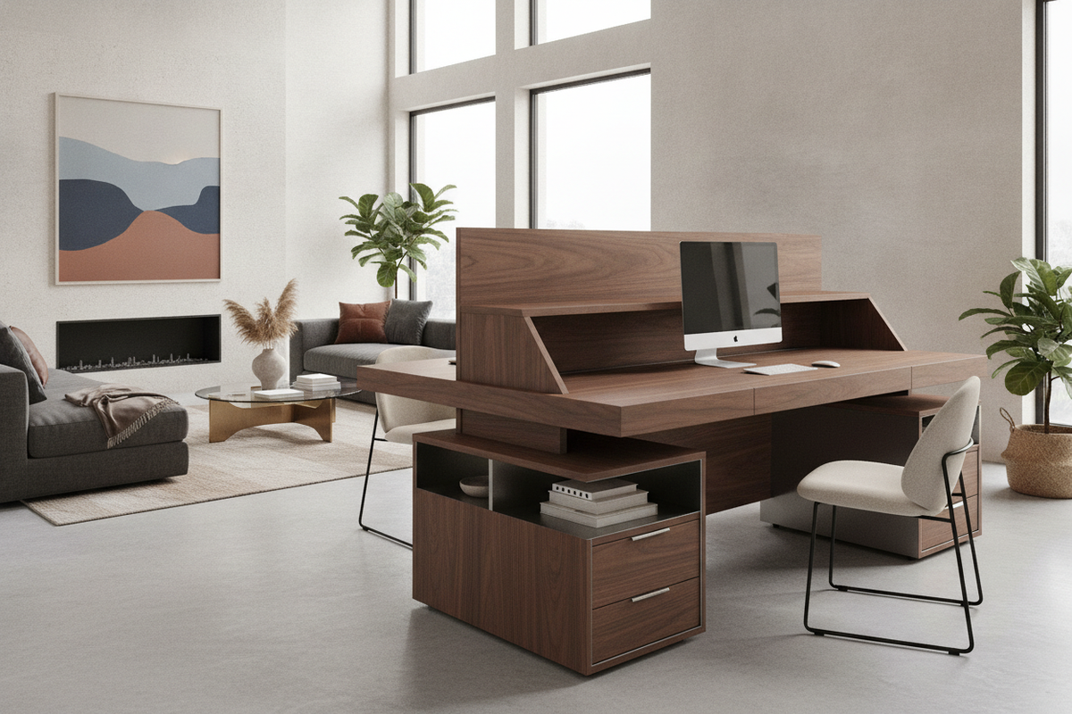 The Strategic Corner Computer Desk for Two Monitors: Geometry Tiers, Focal Depth, and Storage Architecture