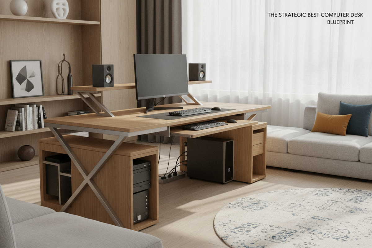 The Strategic Best Computer Desk Blueprint: Footprint Tiers, Structural Geometry, Storage Architecture, and Room Synergy