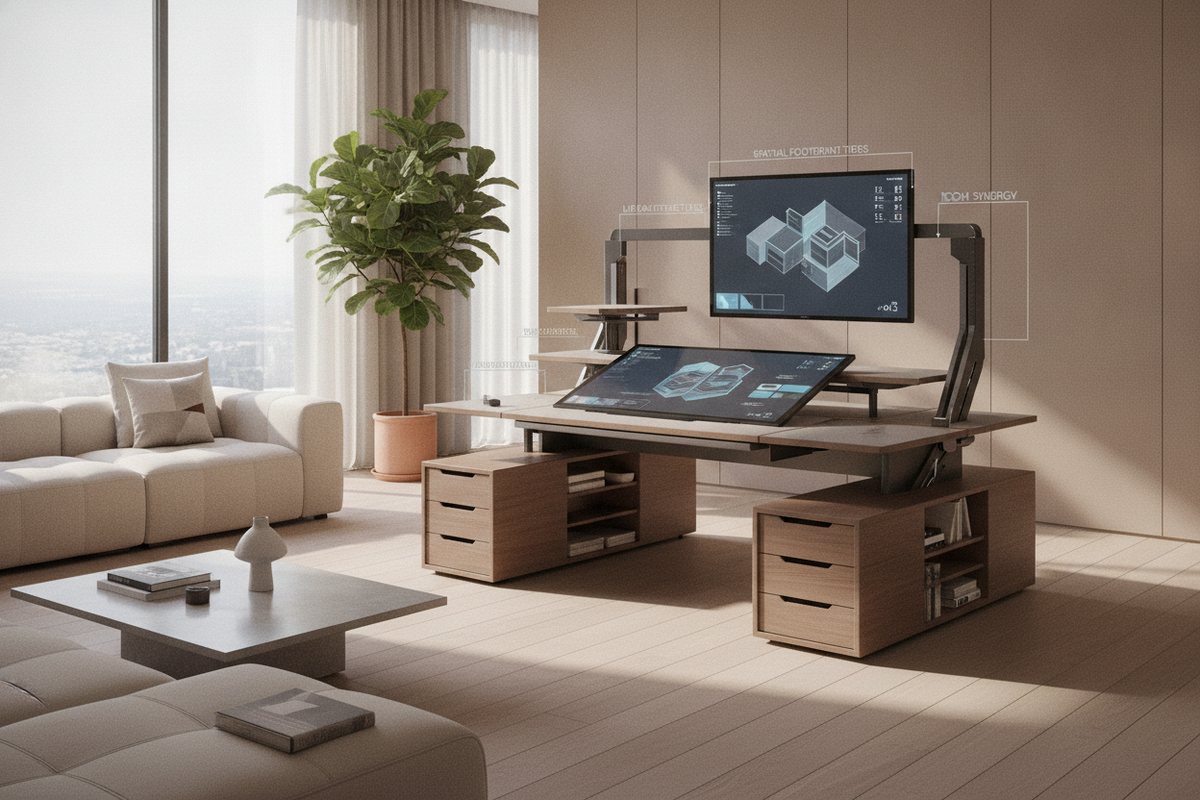 The Strategic Computer Desk Elevator Guide: Lift Architectures, Spatial Footprint Tiers, Storage Integration, and Room Synergy