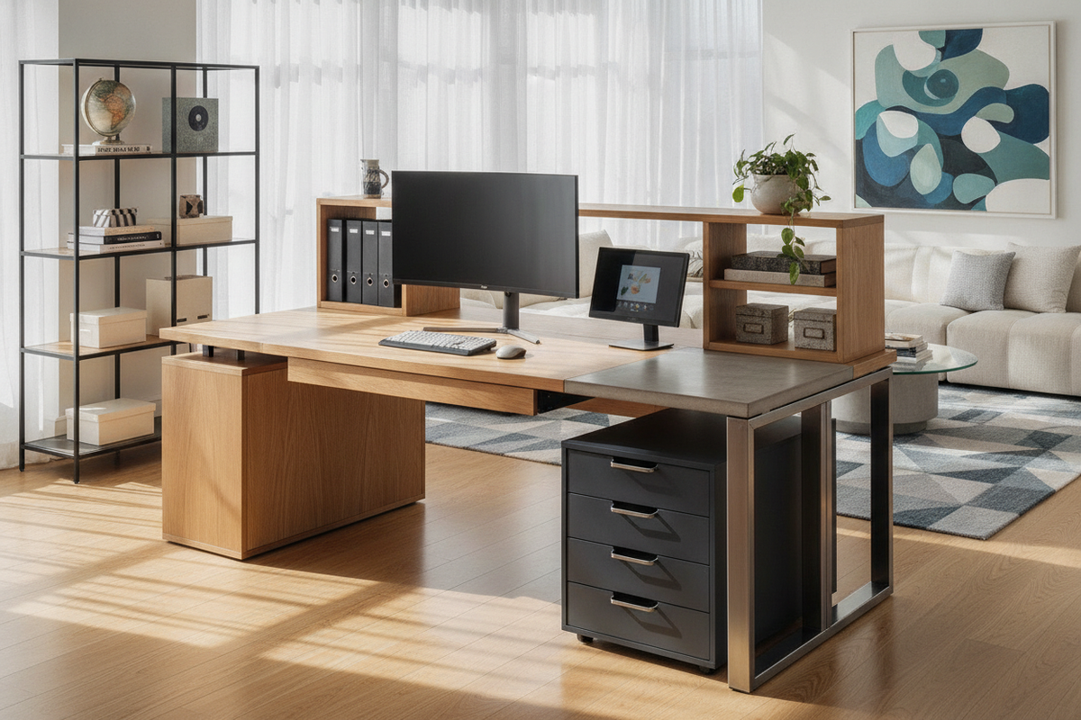 Desk at Walmart Decision Blueprint: Workstation Archetypes, Dimensional Fit, Structural Materials, and Storage Integration
