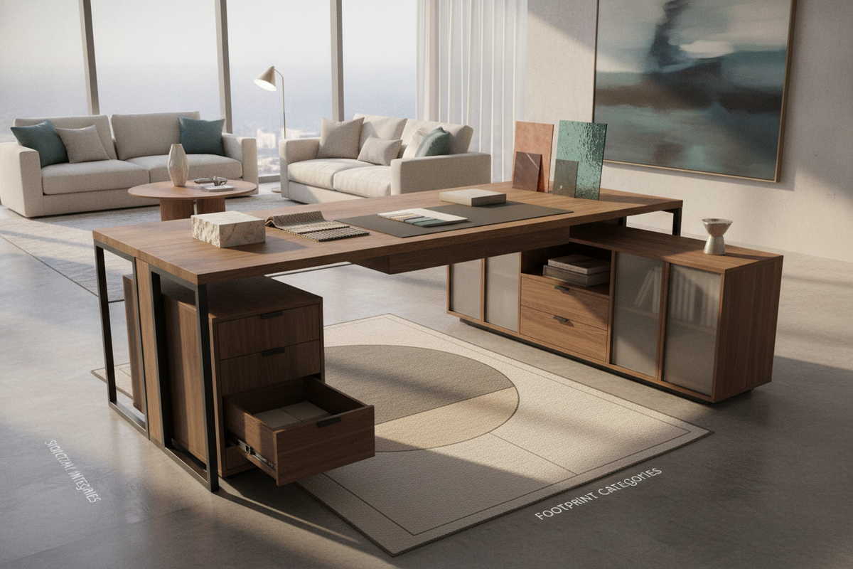 Desk Table Planning Guide: Structural Archetypes, Footprint Categories, Material Integrity, and Storage Integration