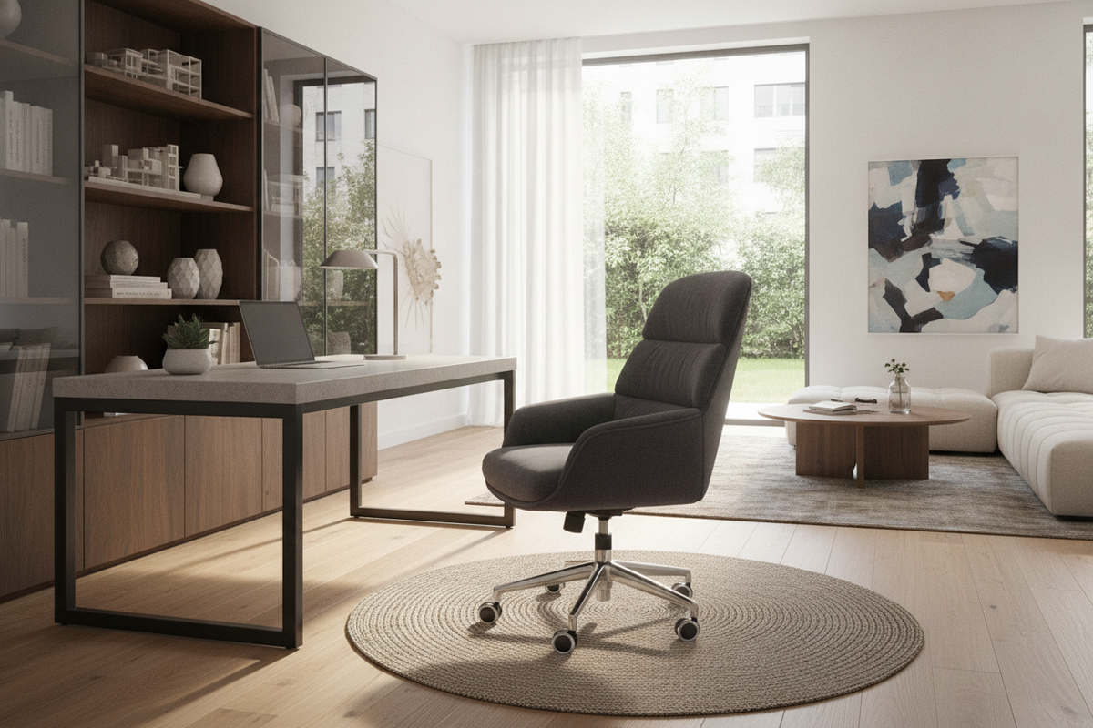 Desk Chair with Arms and Wheels Guide: Armrest Types, Caster Mobility, Dimensional Clearances, and Office Storage Integration